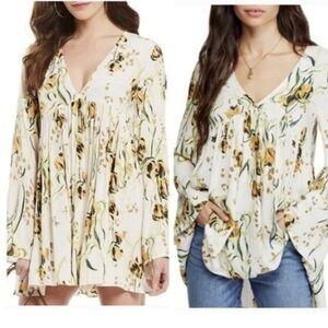 Free People bell sleeve tunic top